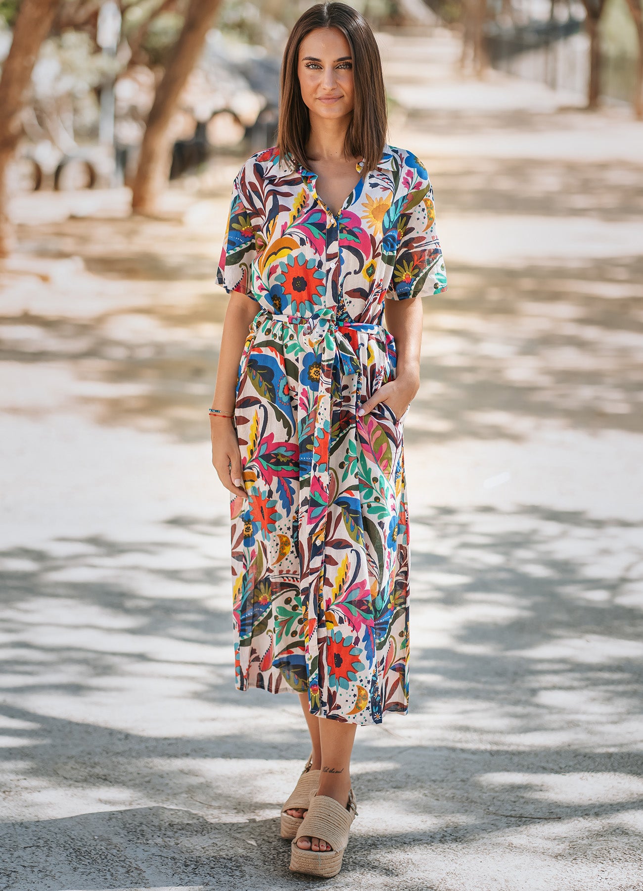 Short Dress : Orange