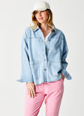 Zane Denim Utility Jacket : Light Denim