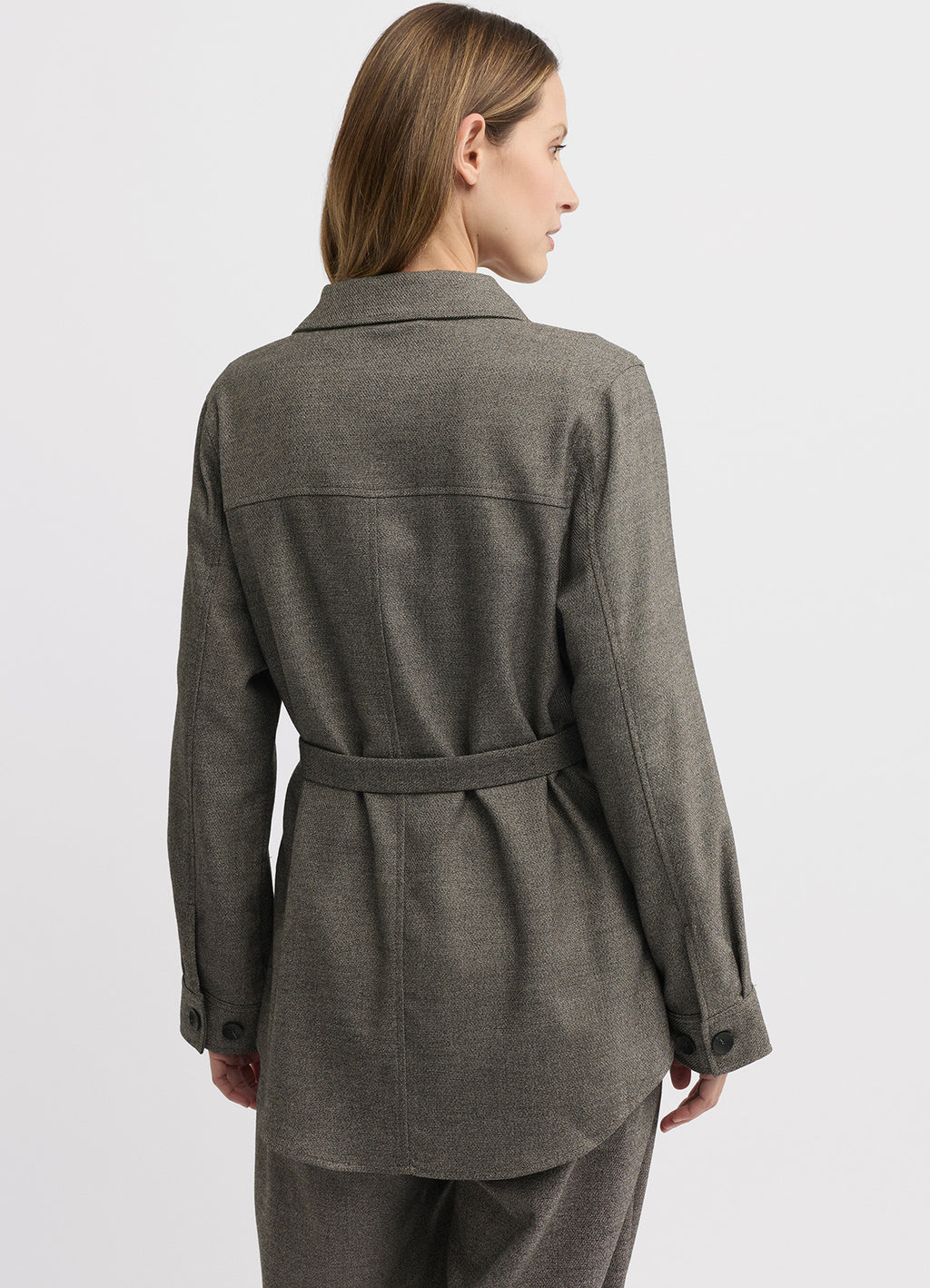Aurora Shacket : Truffle Marle