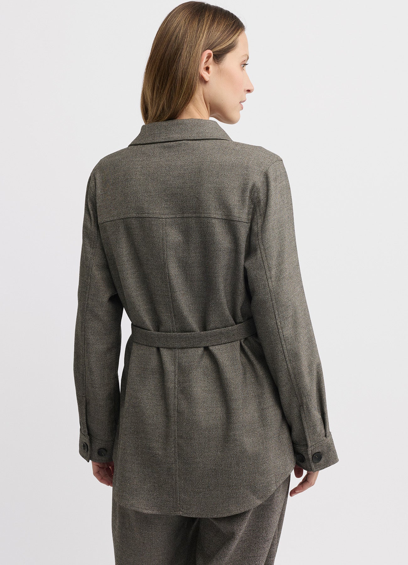 Aurora Shacket : Truffle Marle