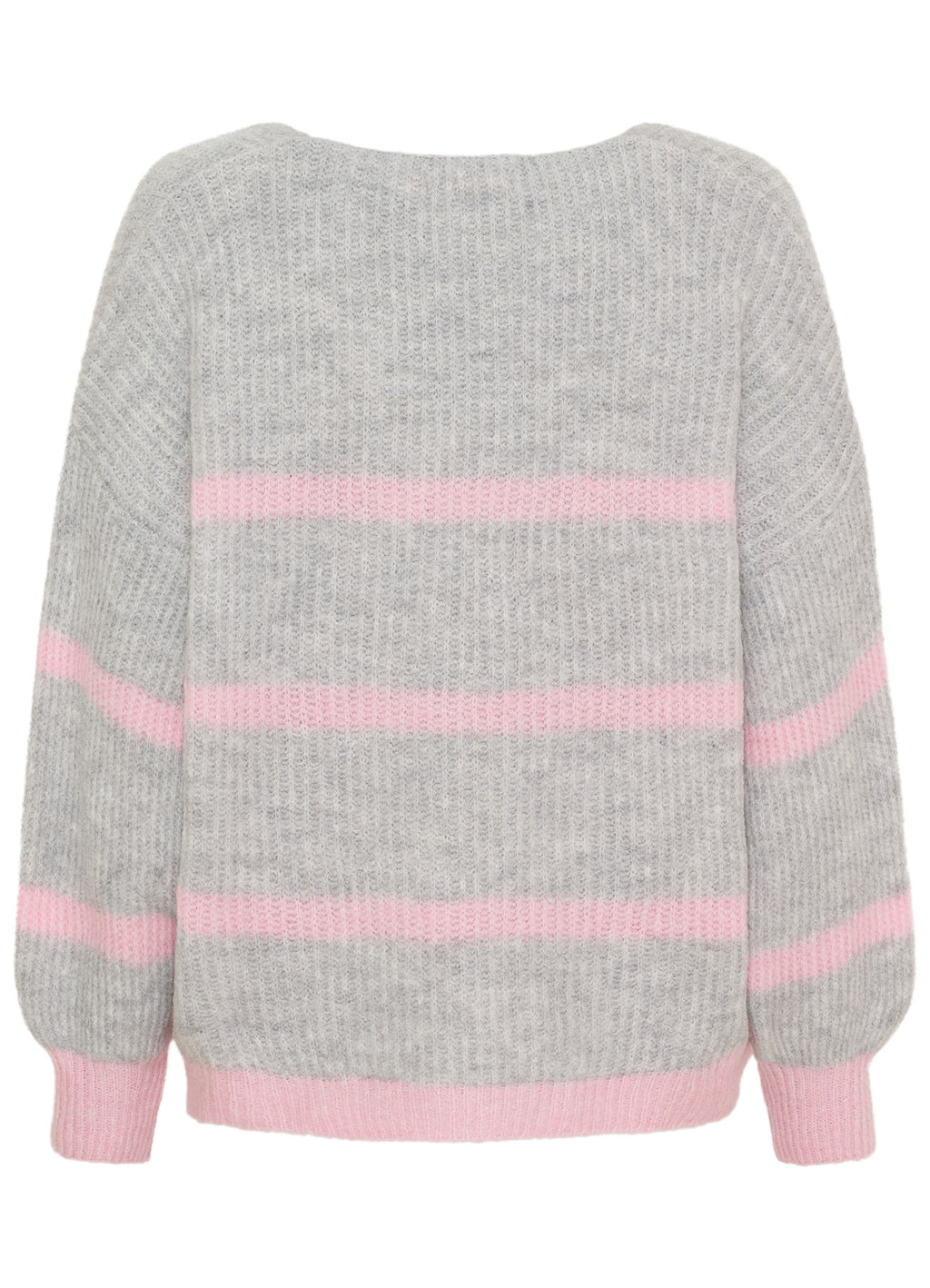 Carene Knit : Lightgrey/Babypink
