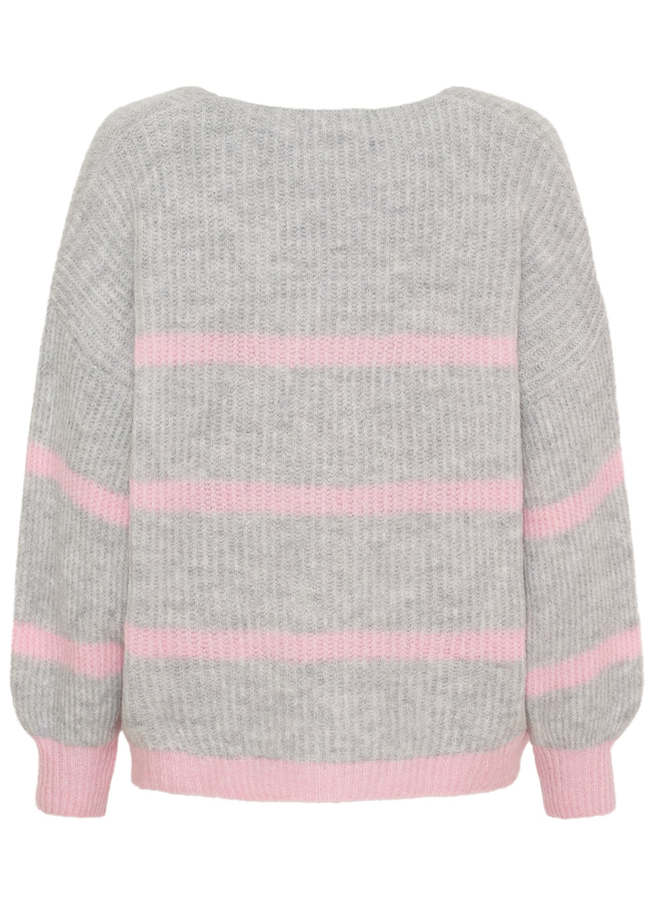 Carene Knit : Lightgrey/Babypink