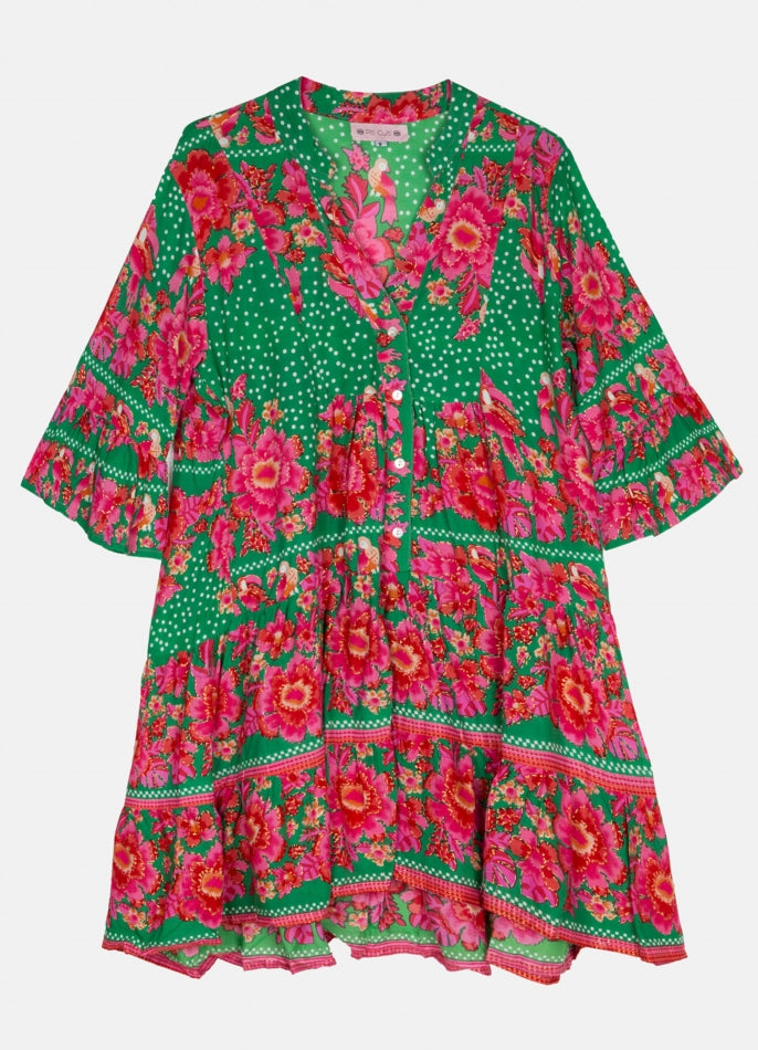 Hawai Verde Short Dress : Green