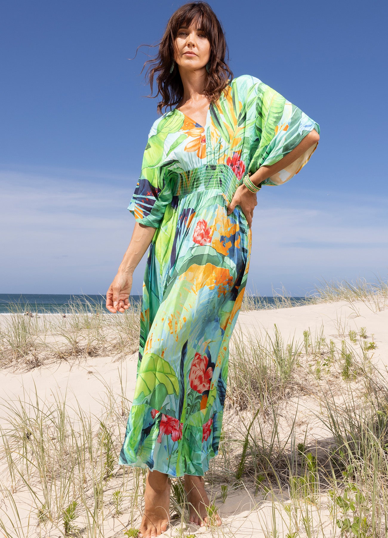 Evelin Dress Shirred : Print