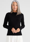 Jaden Knit Top : Black