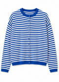 Pull Over : Bleu Roi/Blanc