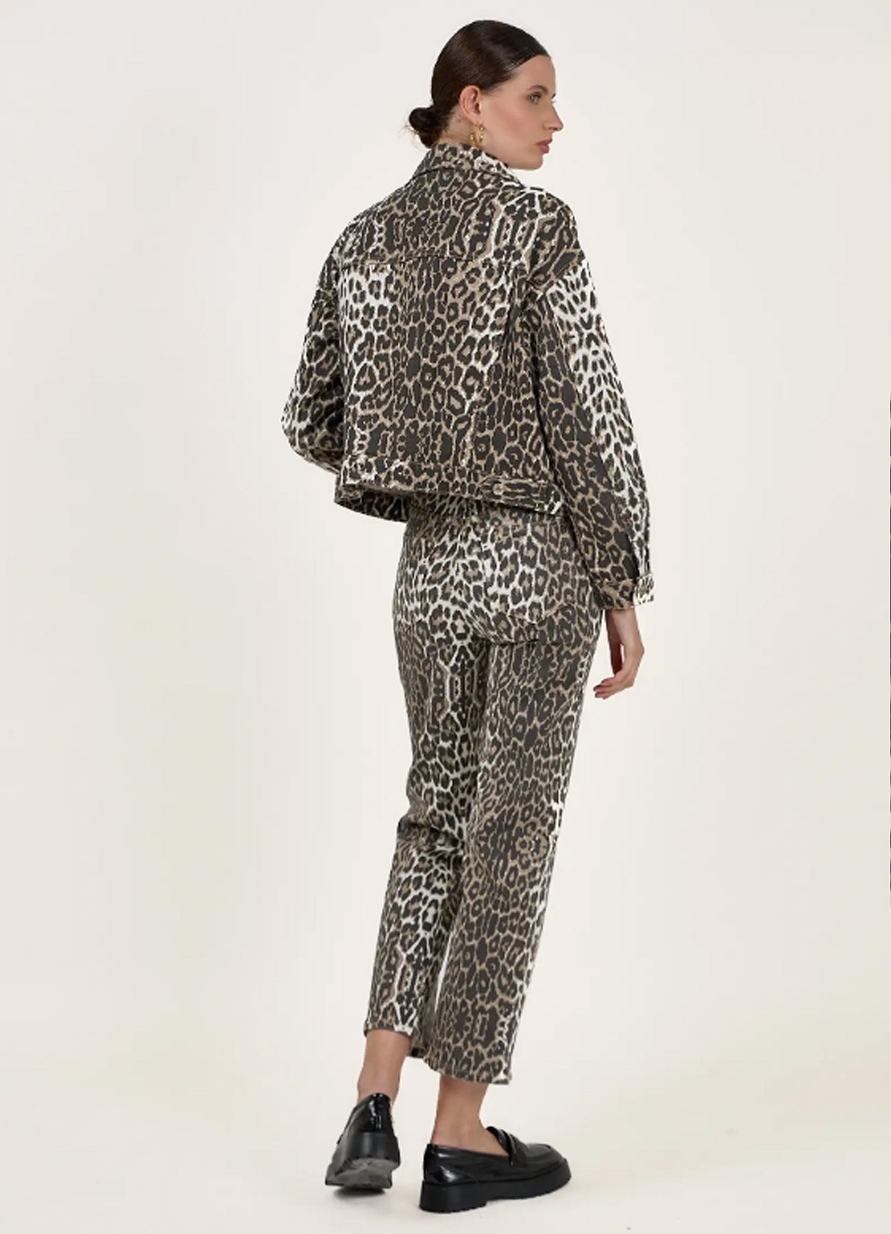 Veste En Jean Lopard : Leopard