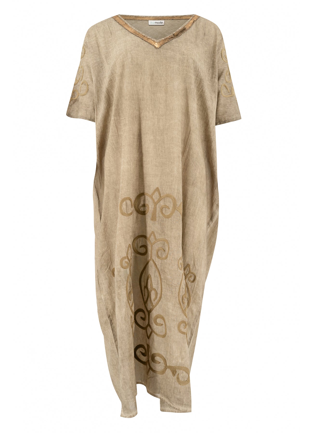 Kaftan Golden Flo Taupe : Taupe