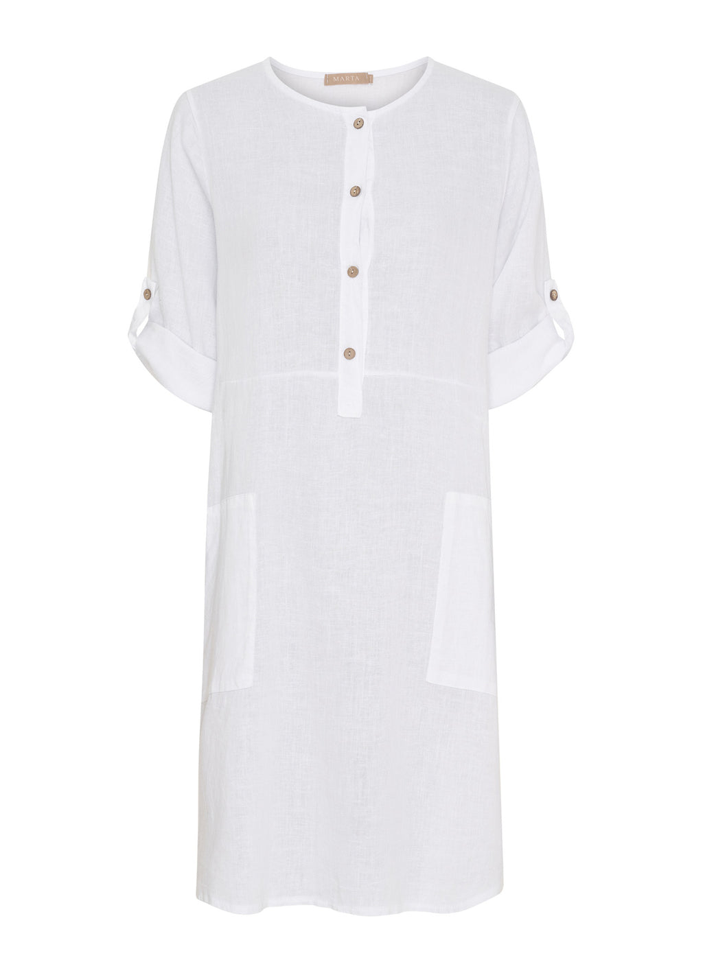 Mariella Dress : Optical White