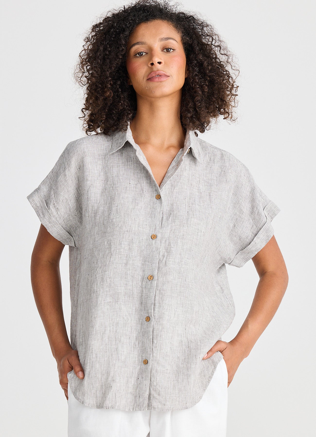 Dune Shirt : Charcoal Fleck