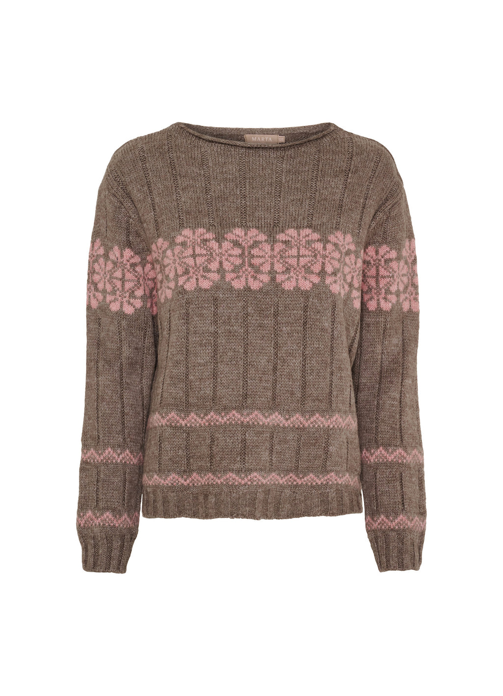 Mdcbruna Knit : Fango/Rose