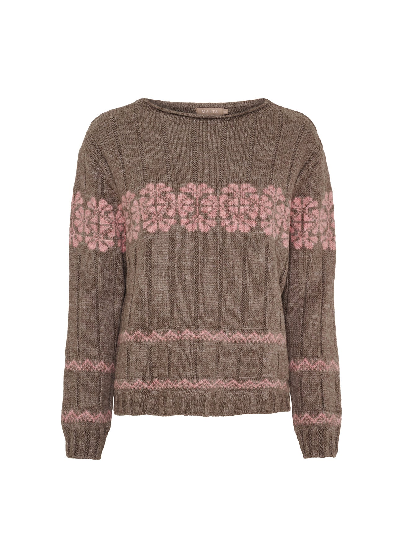 Mdcbruna Knit : Fango/Rose