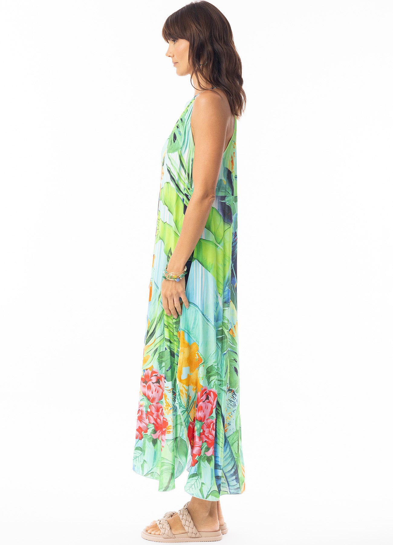 Evelin Dress Round Neckline : Print