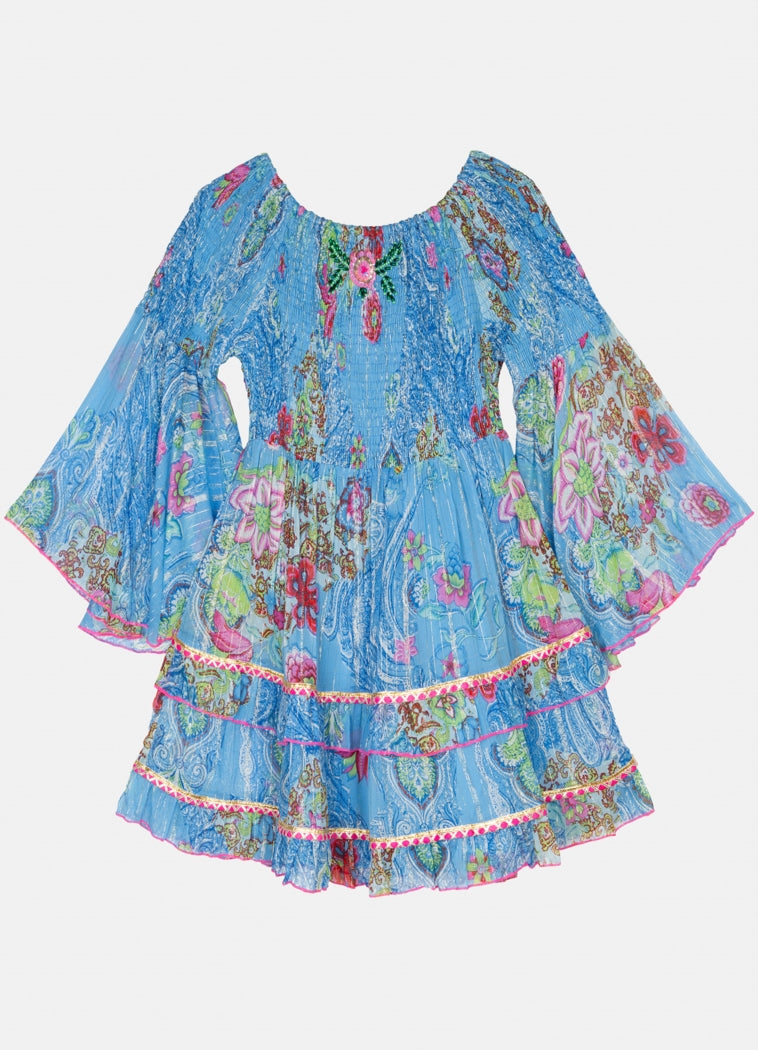 Capri Azul Smocking Dress : Azul