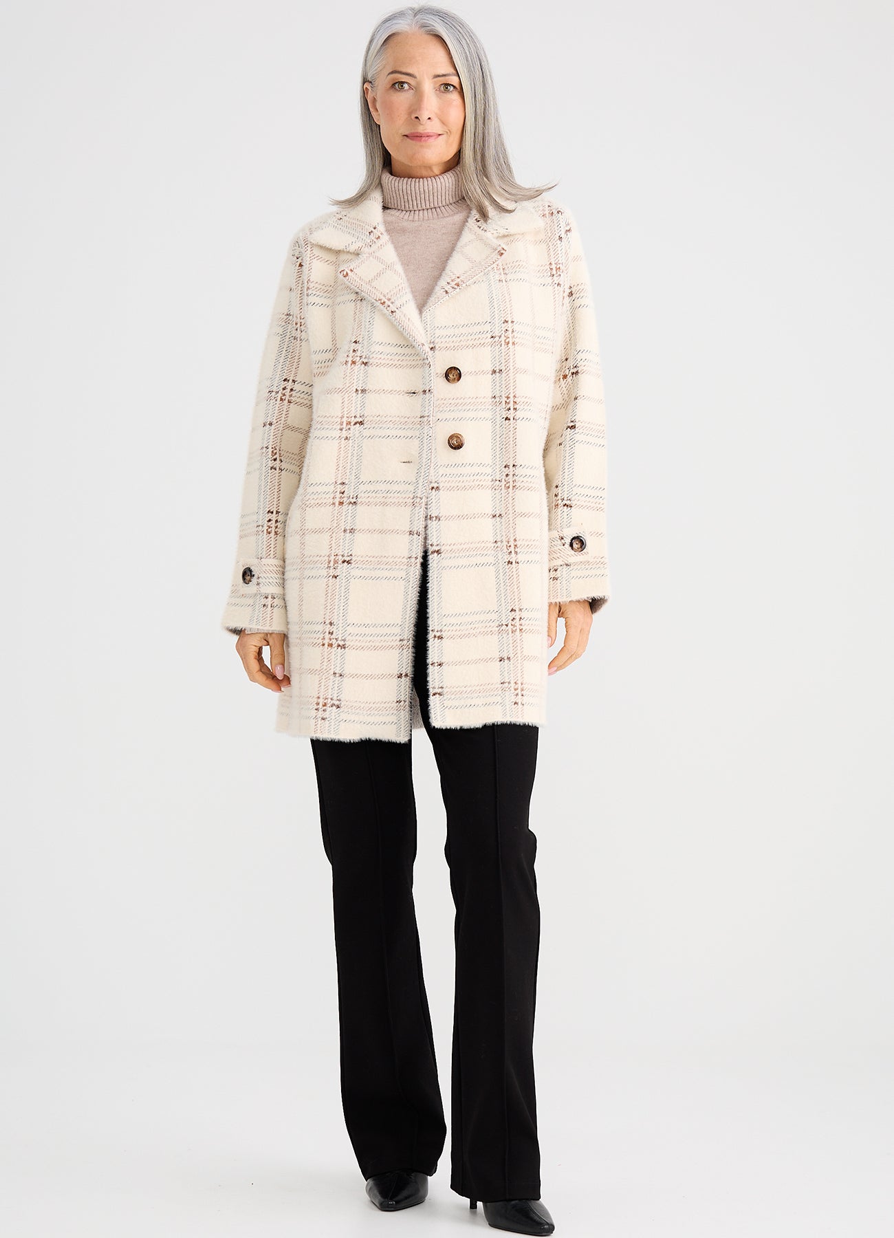Marshall Knit Jacket : Beige Check