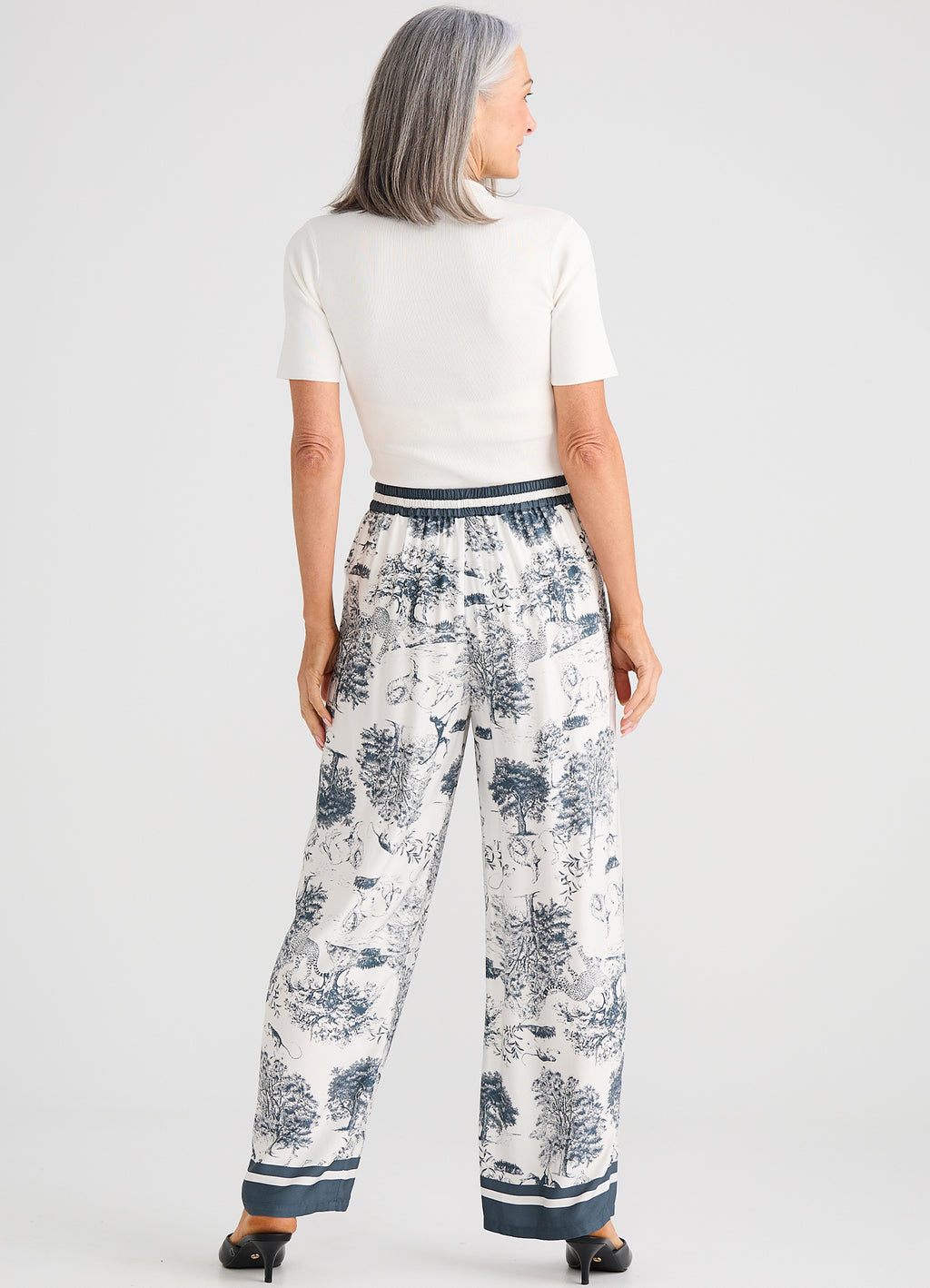 Glenda Pant : Slate Toile