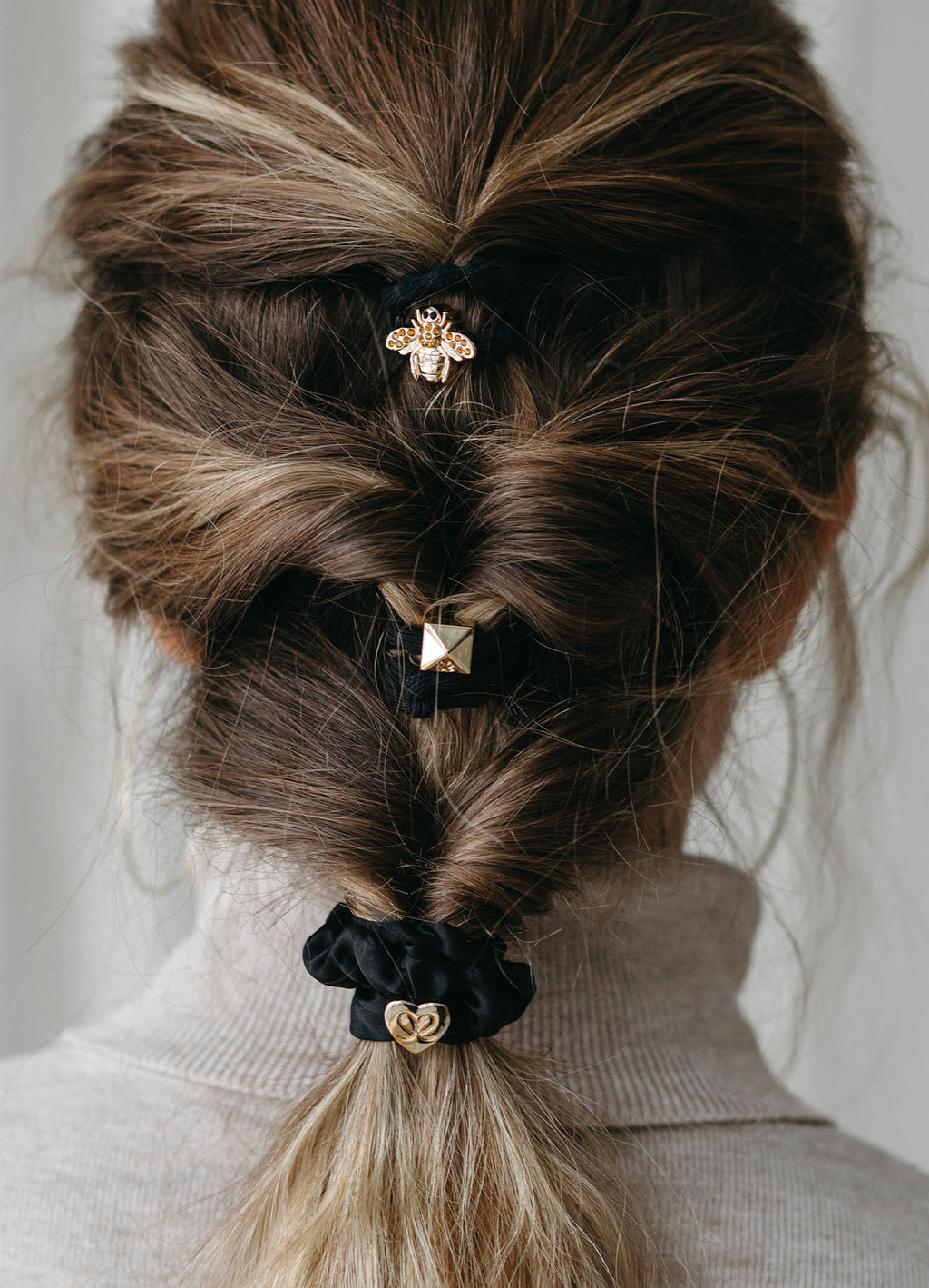 3 Hair Tie Box Sets : Bee Black