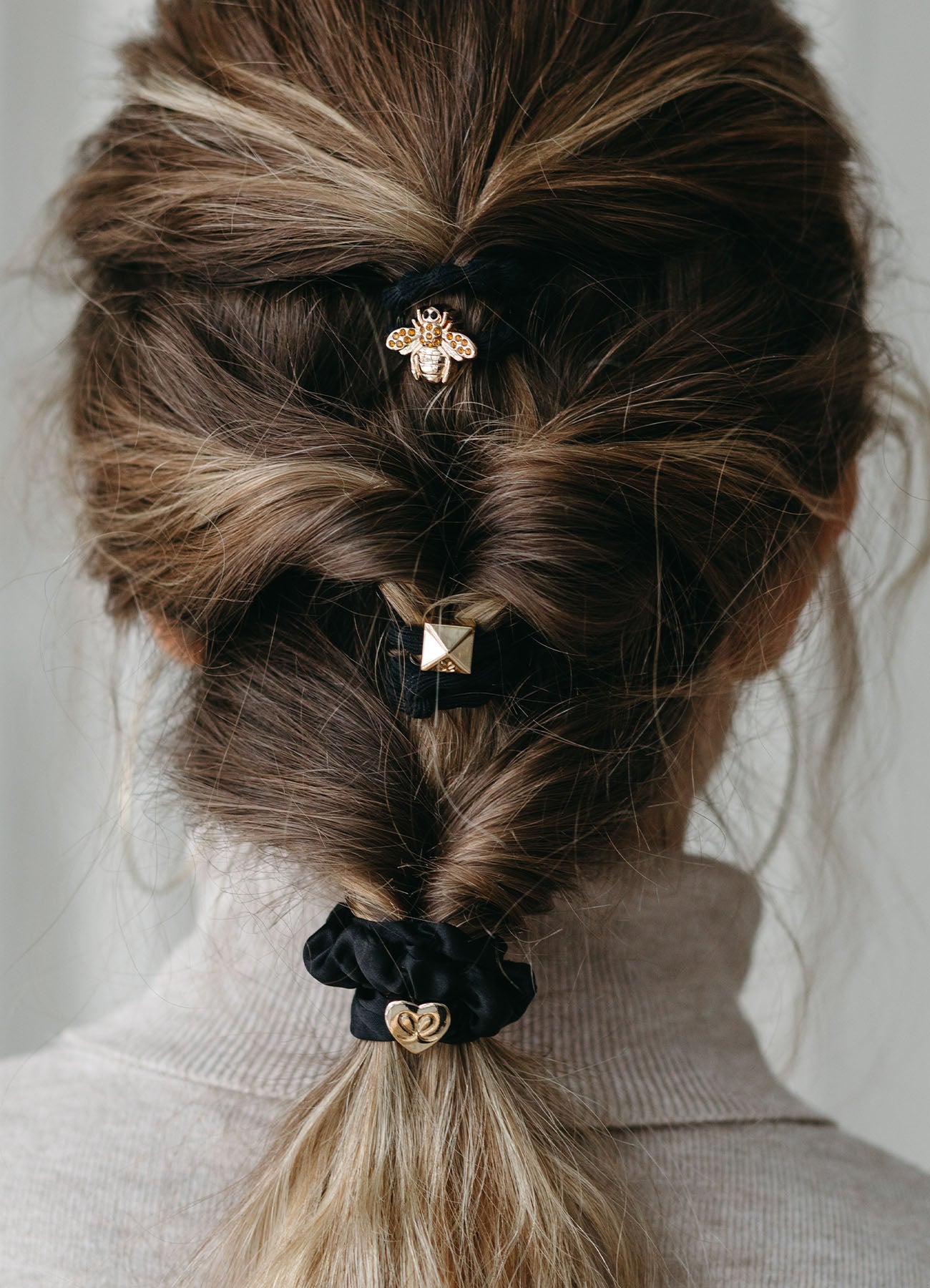 3 Hair Tie Box Sets : Bee Black