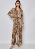 Pantalon Satin Leopard : Leopard