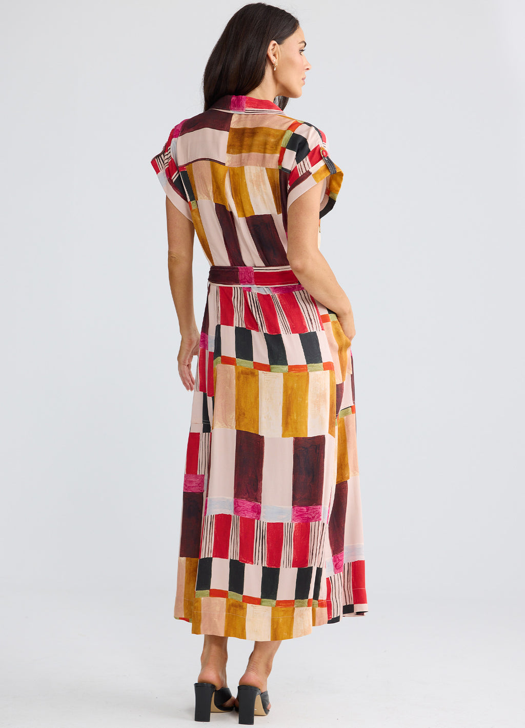 Portia Dress : Painterly Geo