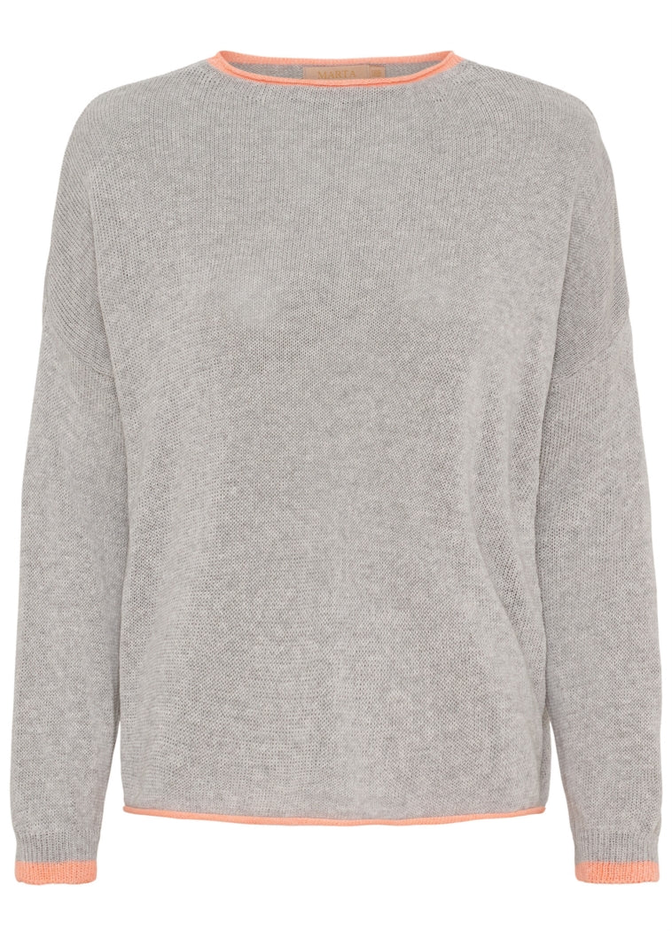 Margueritte Knit : Perla/Salmone