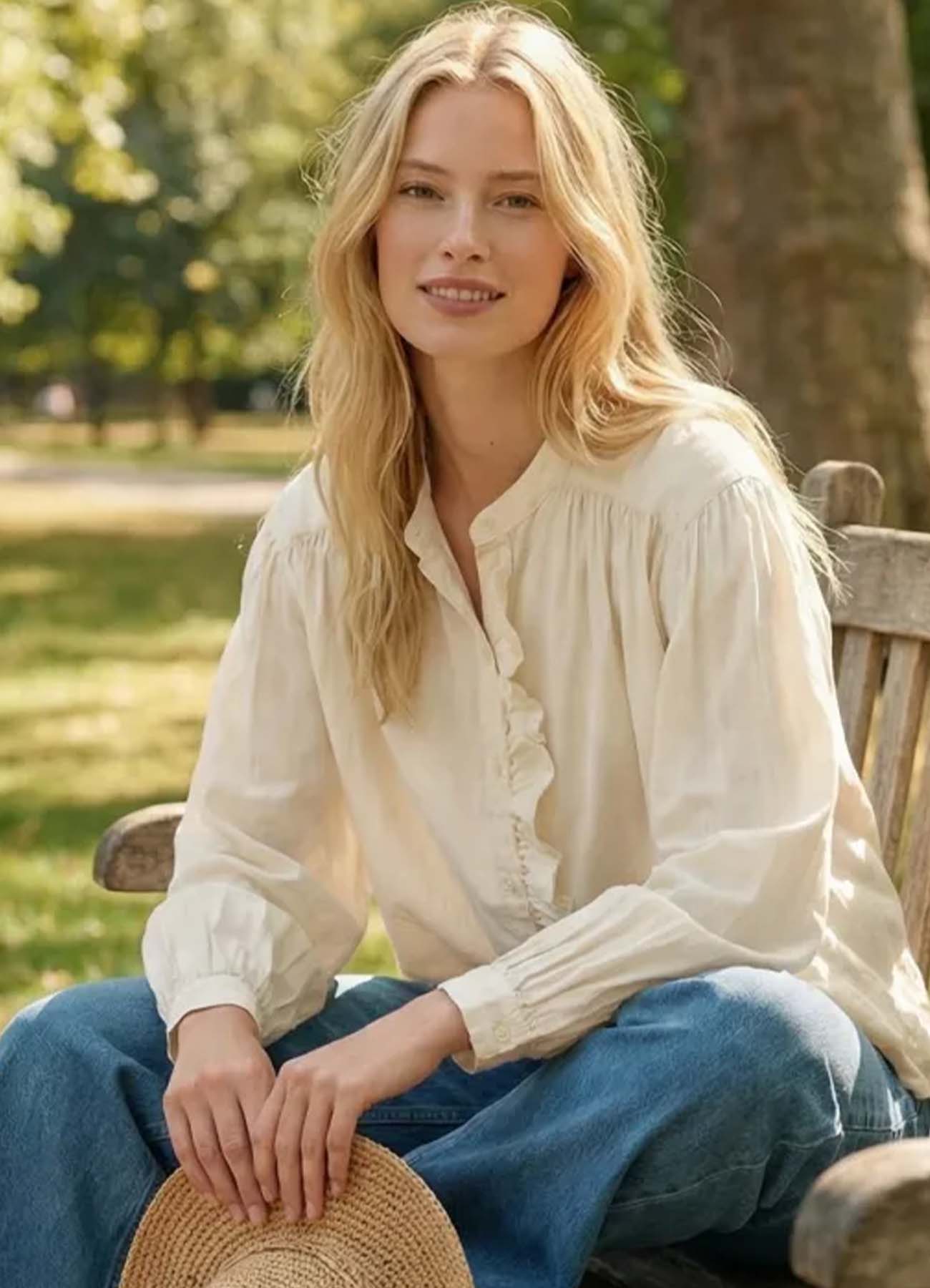 Blouses : Ecru