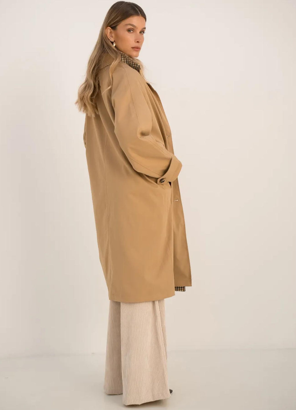 Trench Reversible Coat : Camel