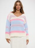 Alore Knit : Blue Multi Stripe