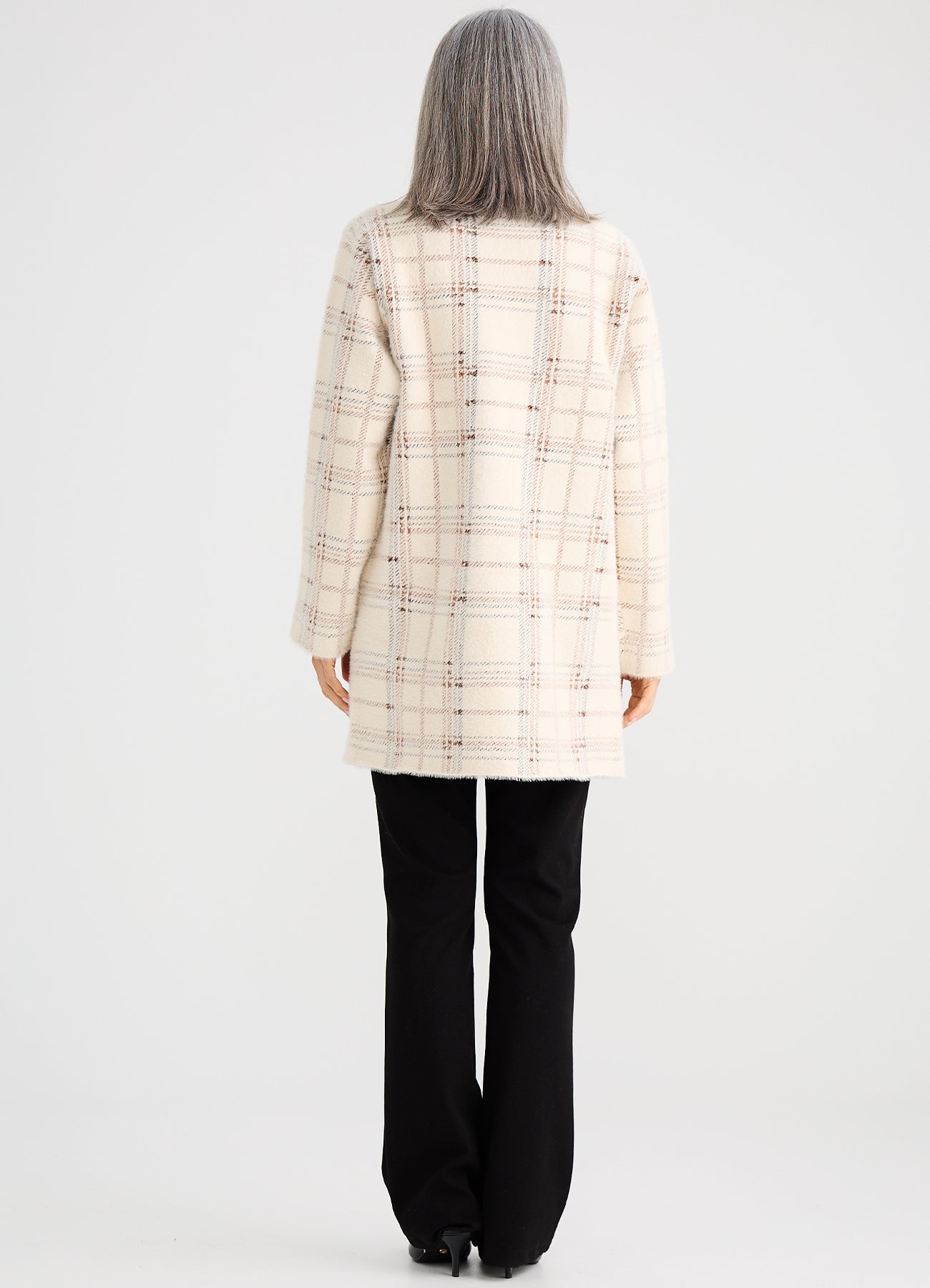 Marshall Knit Jacket : Beige Check
