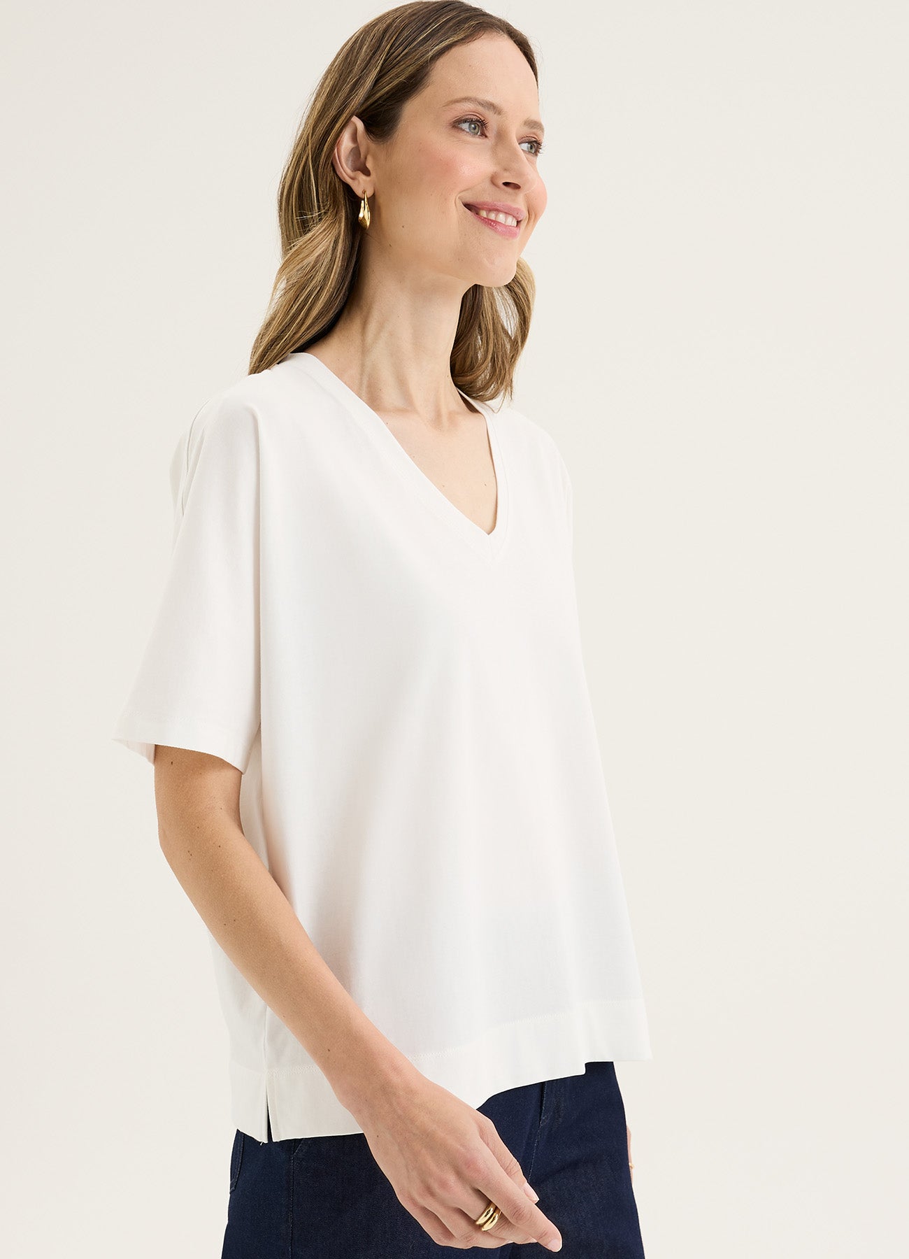 Glass Tee : Ecru