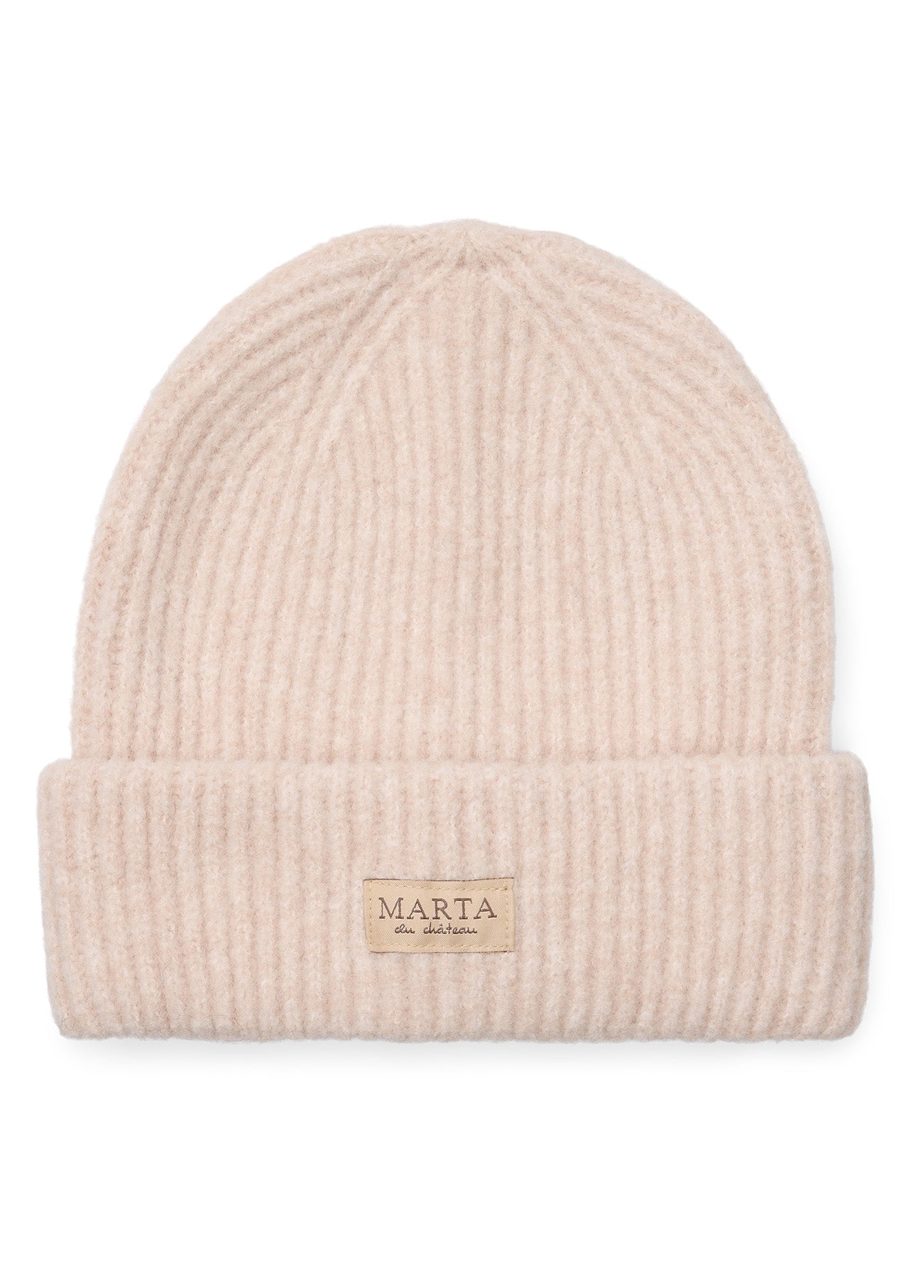 Rib Beanie Hat : Beige