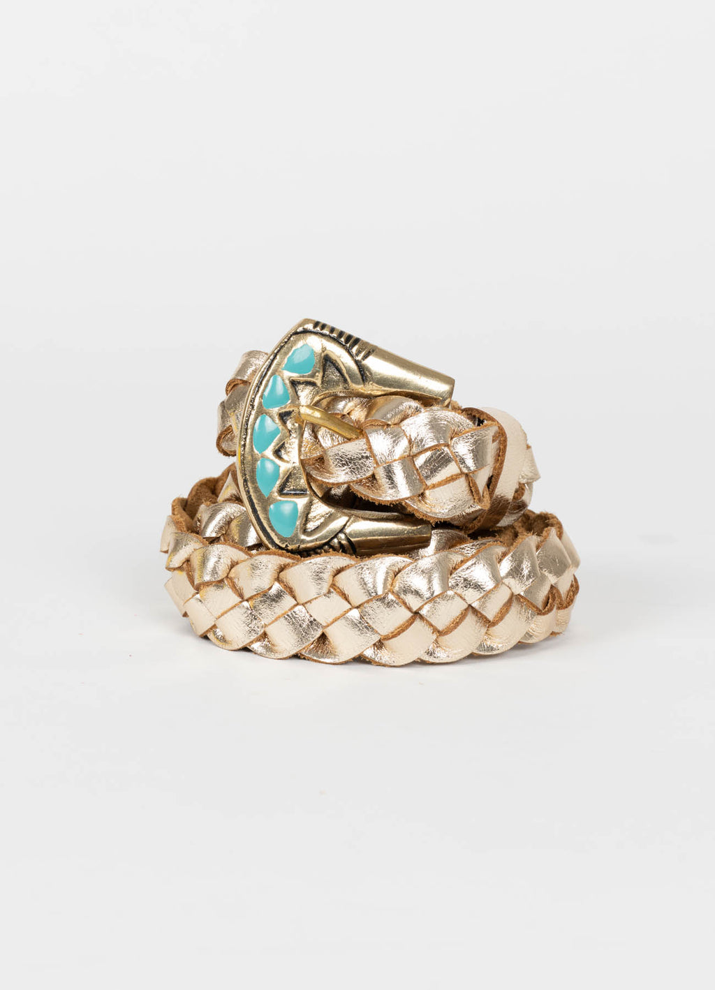 Western Braid Belt : Gold