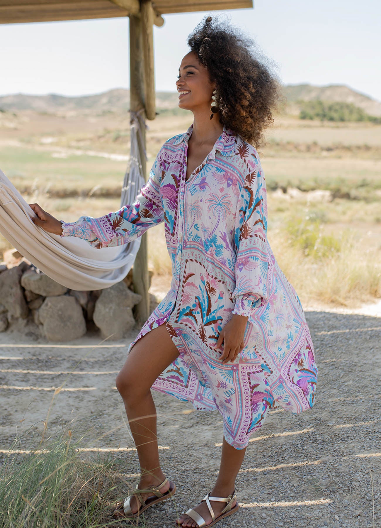 Long Blouse : Multicolor