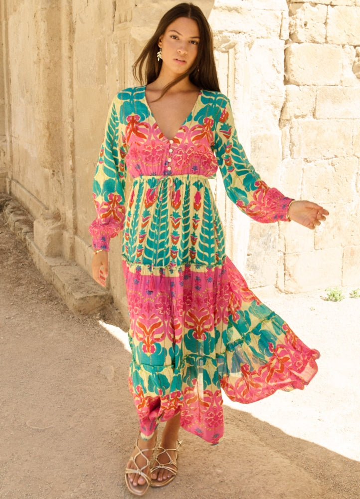 Ipanema Aqua Sleeves Dress : Aqua