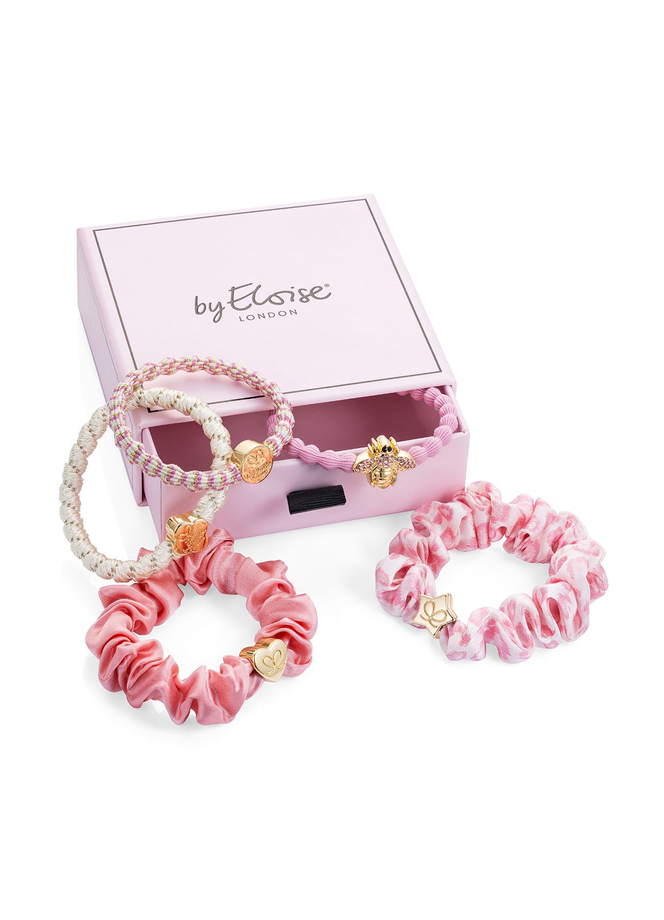 Hair Ties In Box - The Pink Box : Pink