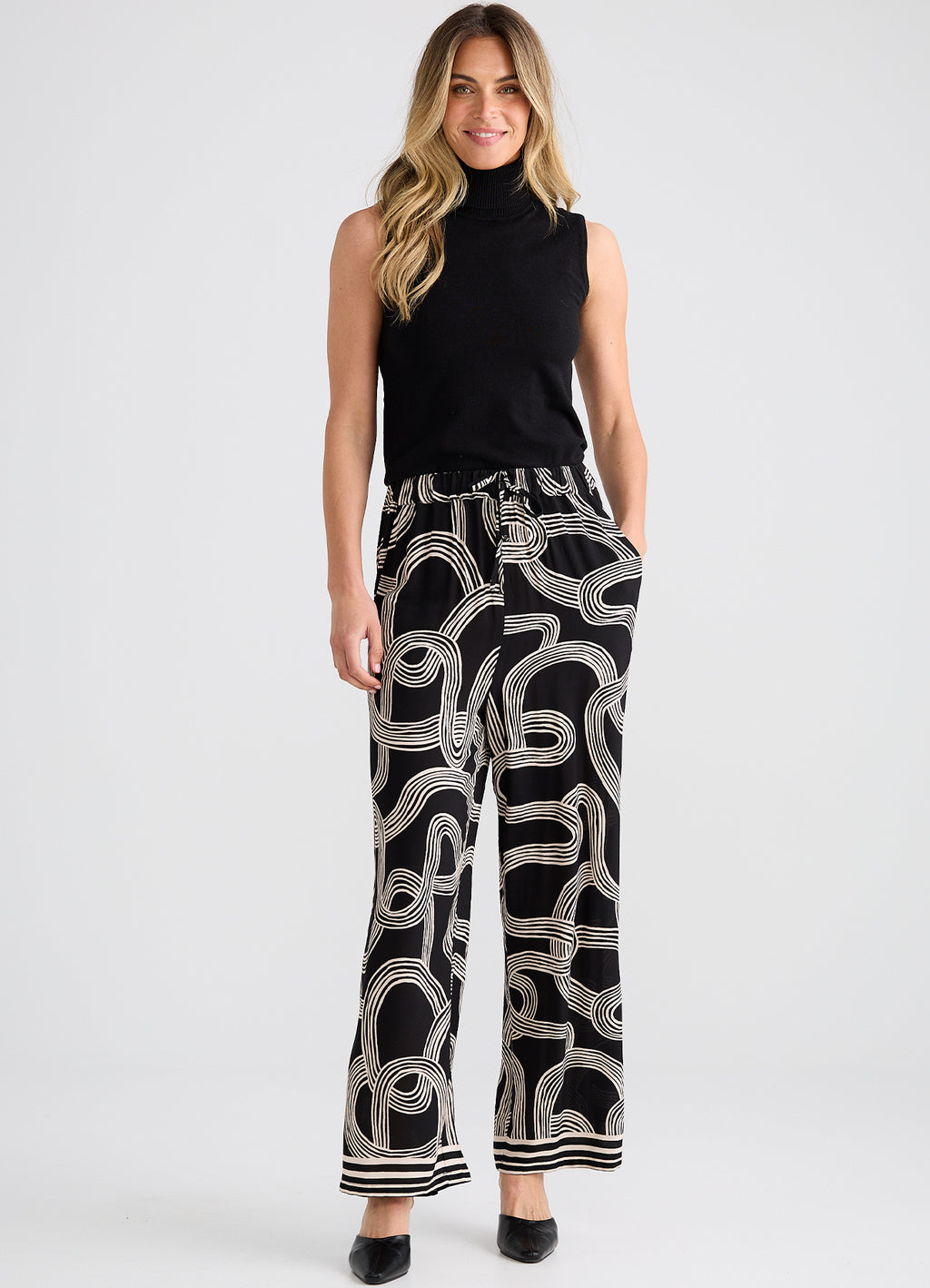Glenda Pant : Ink Lines Print