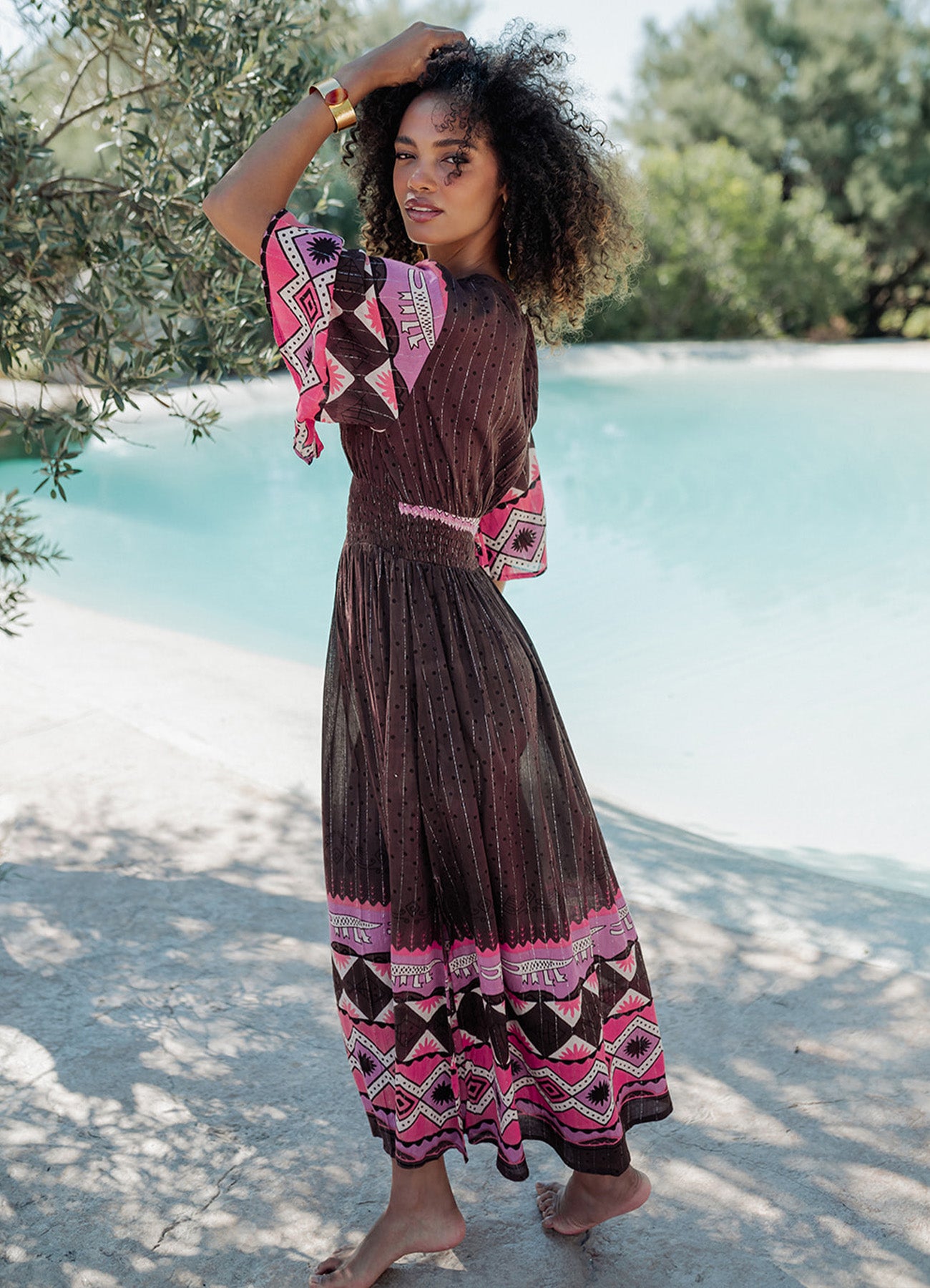 Long Dress : Brown