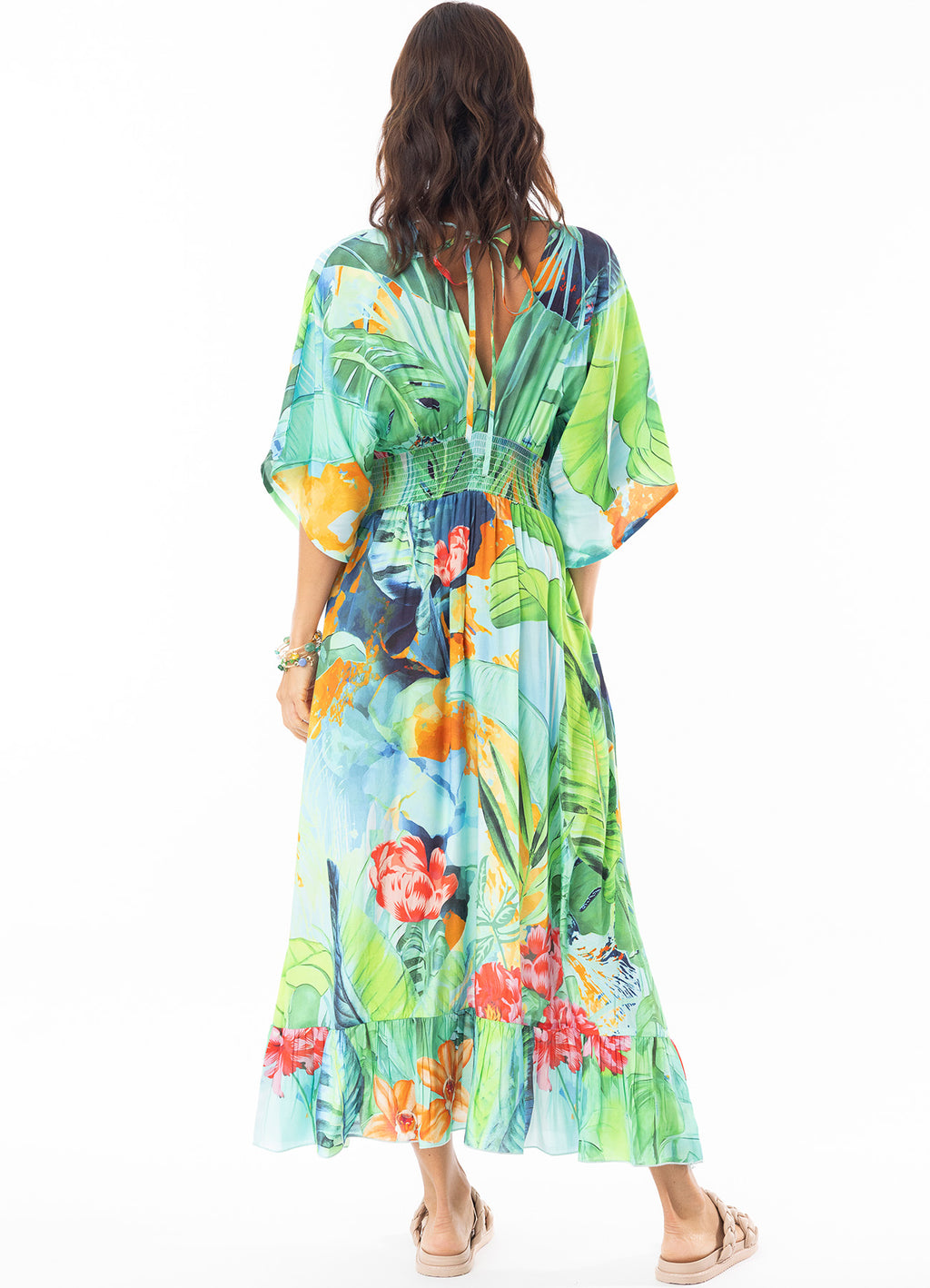 Evelin Dress Shirred : Print