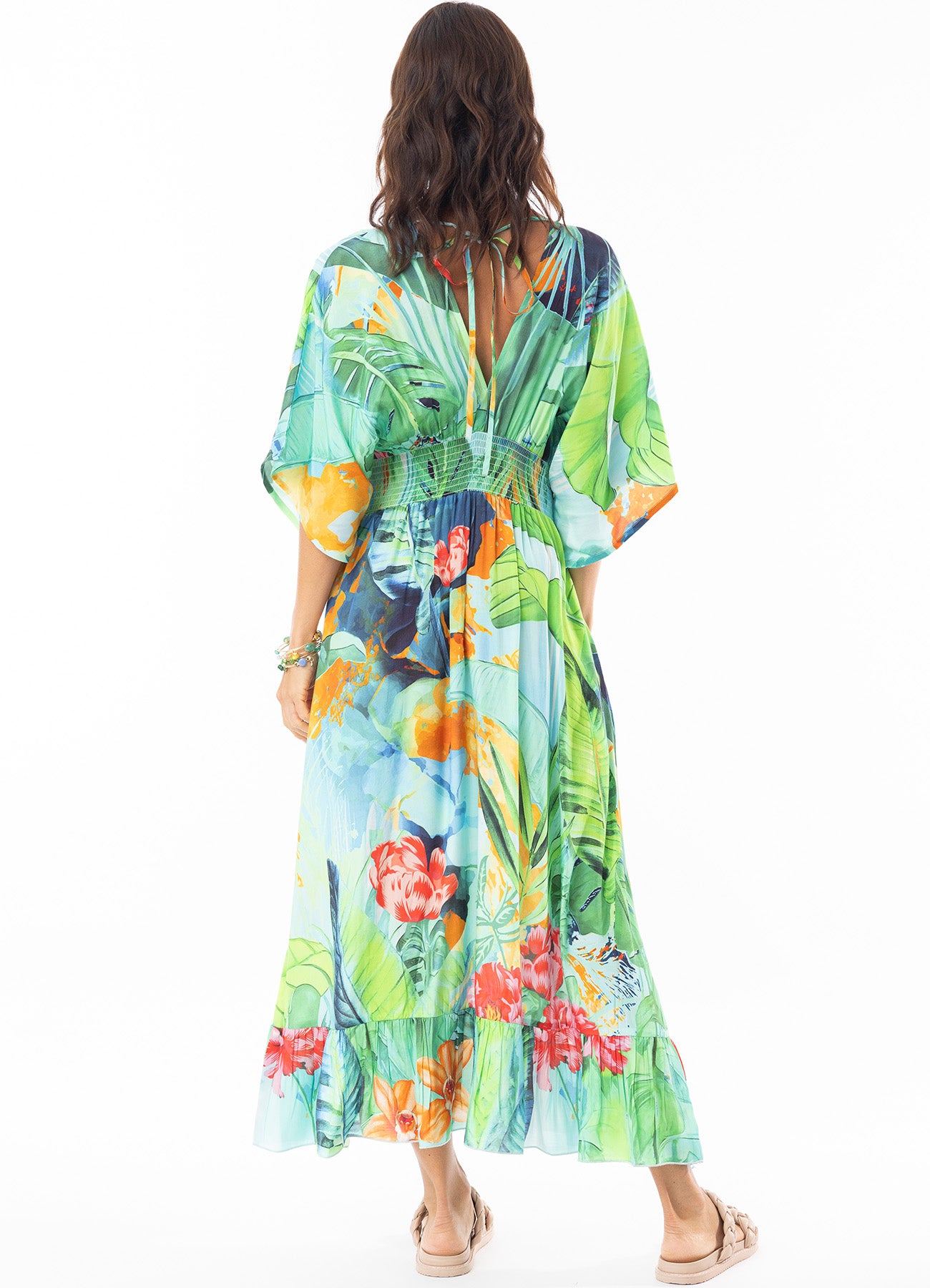 Evelin Dress Shirred : Print