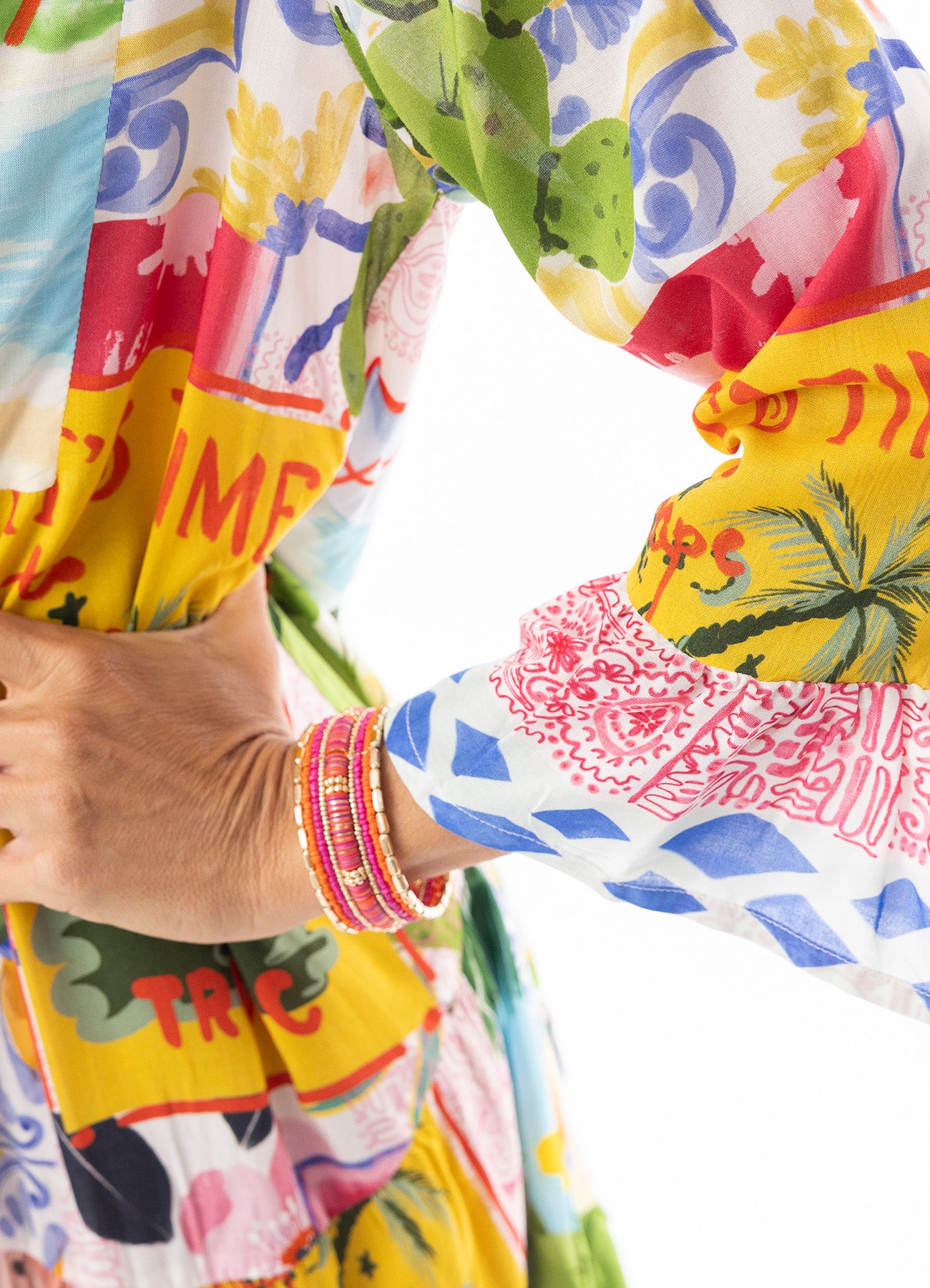 Erica Dress Tiered Frill : Print