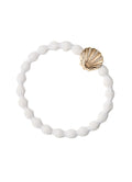 Hair Ties Seashell : White