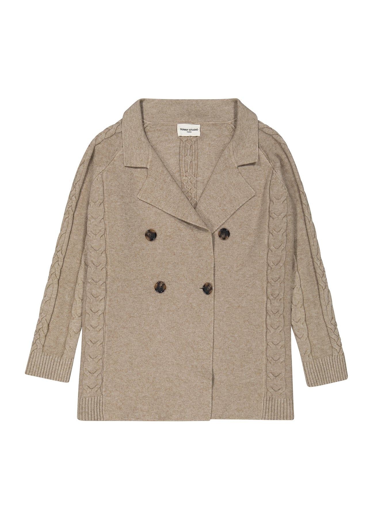 Veste En Maille : Taupe