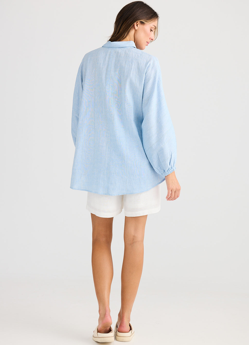 Cliffside Shirt : Blue Self Stripe