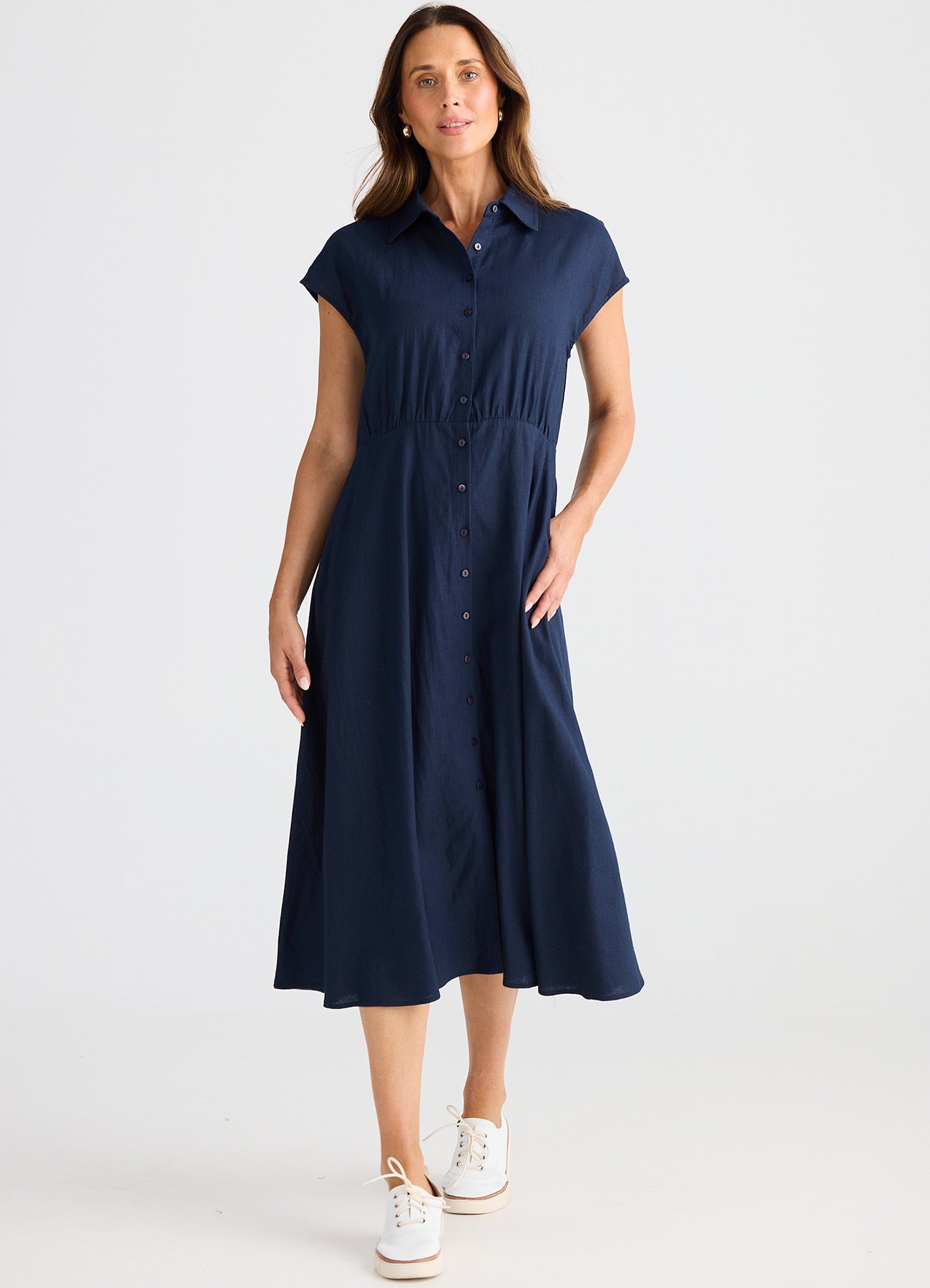 Musings Dress : Navy