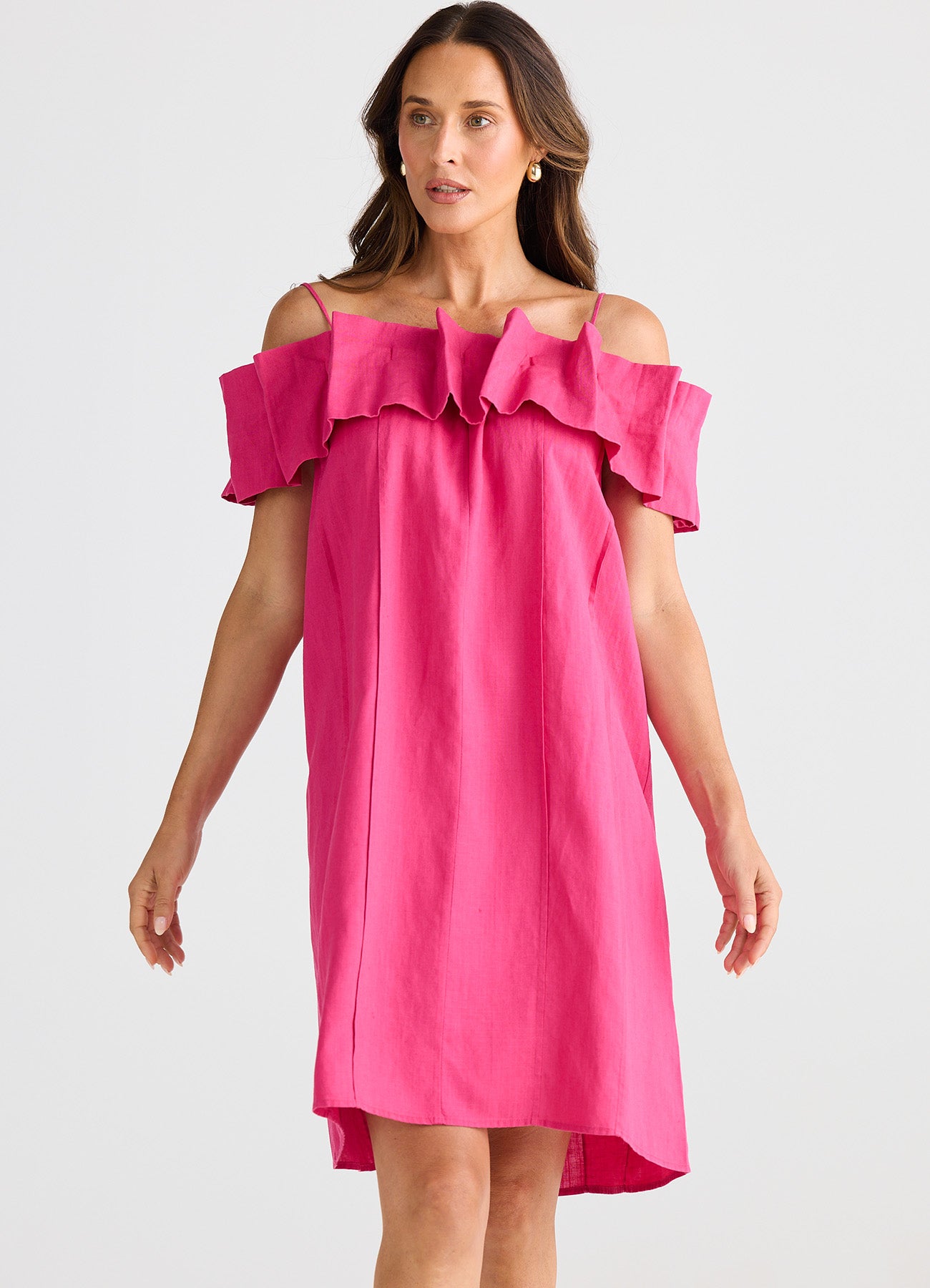 Osaka Dress : Fuchsia