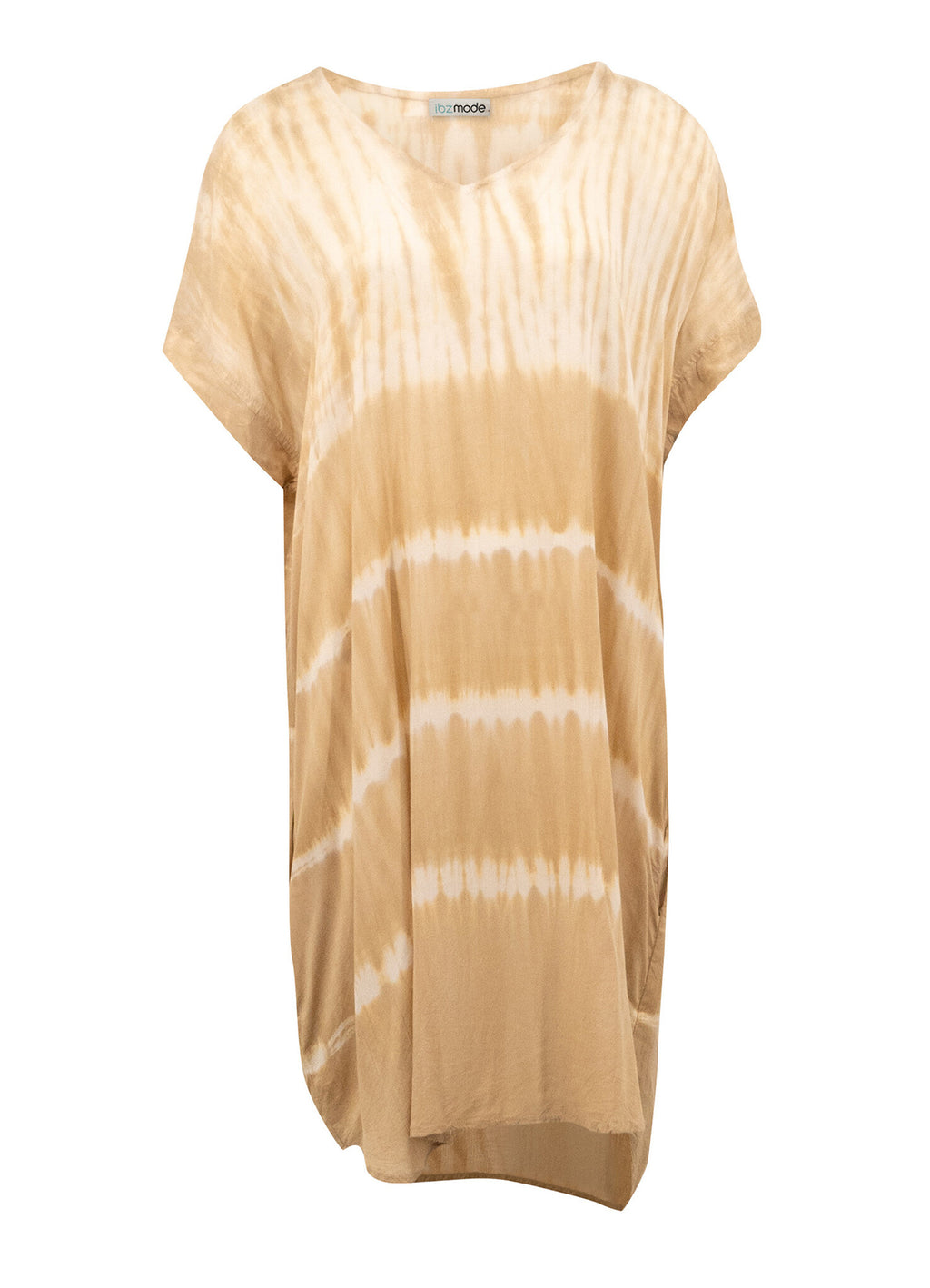 Short Kaftan Noa Tie Dye Sand/Beige : Tie Dye Sand/ Beige