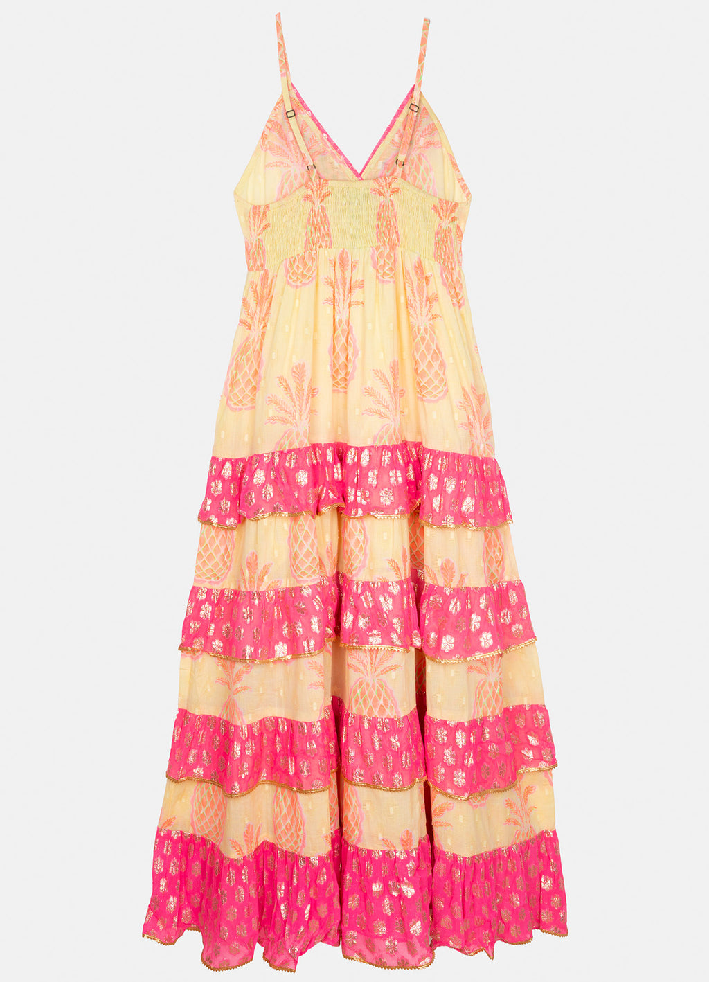 Pineapple Limn Straps Long Dress : Lemon