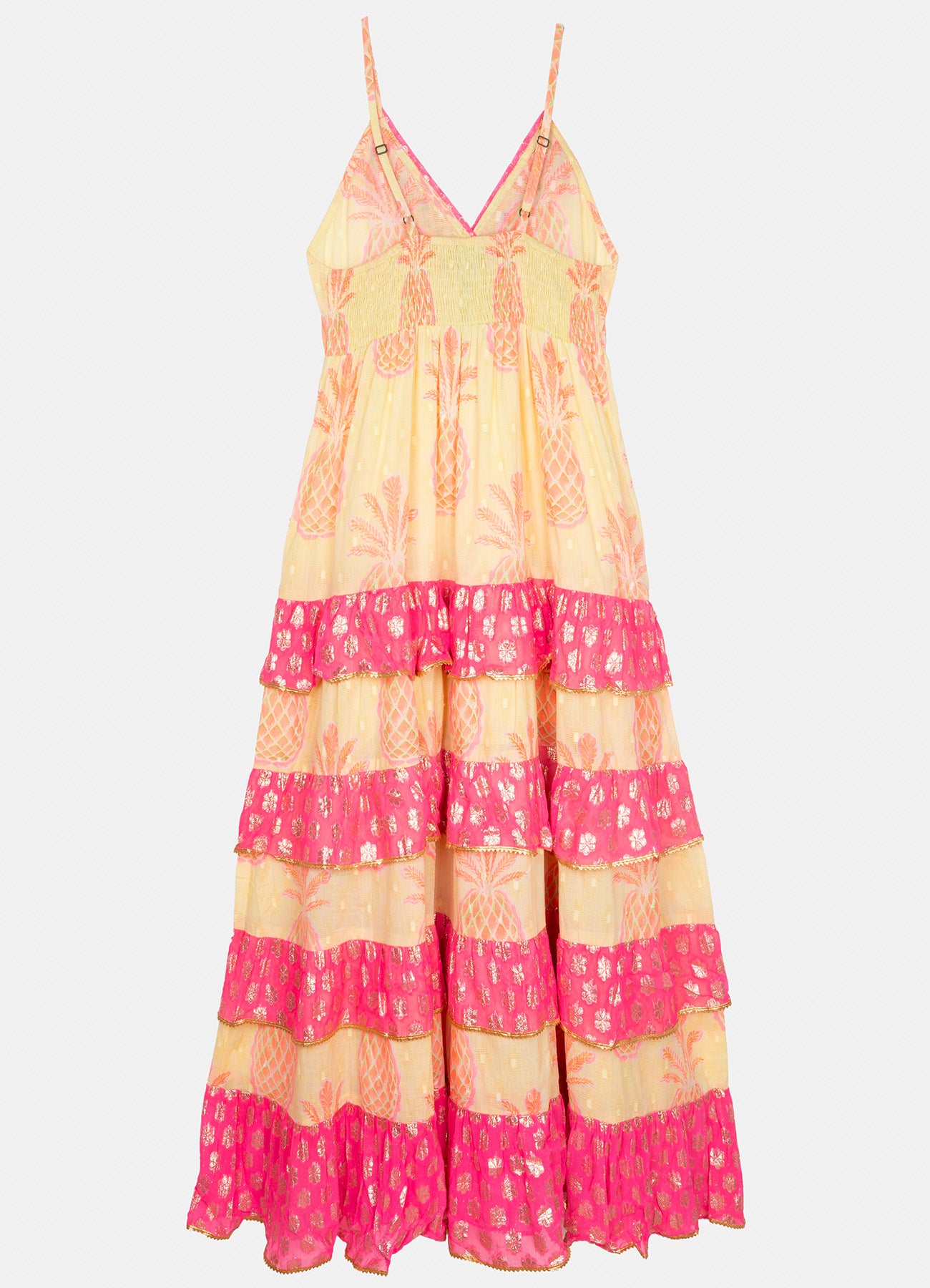 Pineapple Limn Straps Long Dress : Lemon
