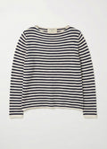 Pull Over : Marine/Blanc