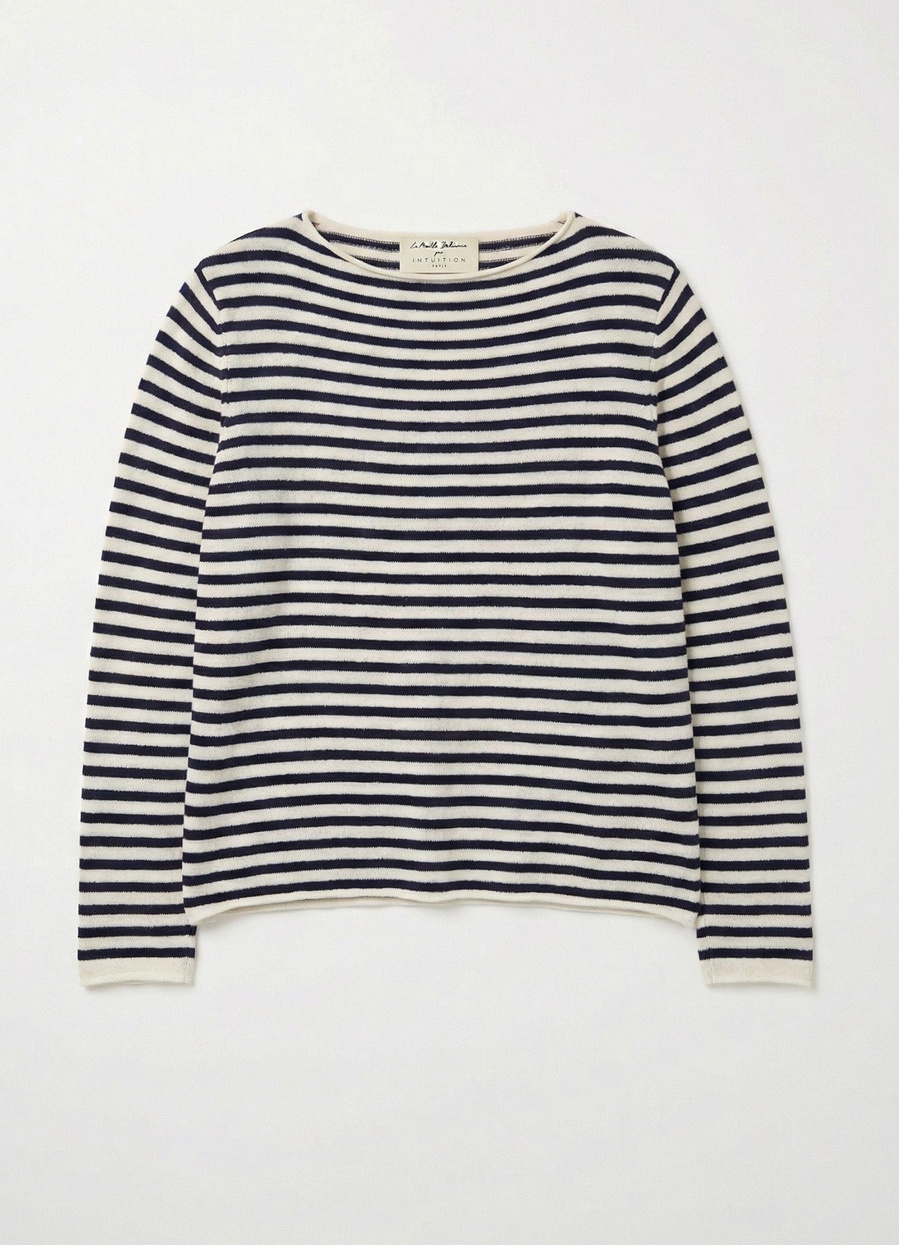 Pull Over : Marine/Blanc